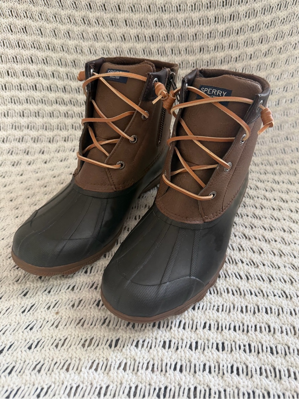 Sperry Syren Gulf Outdoor Waterproof Brown Black Gorpcore Duck Boots Women Sz 7